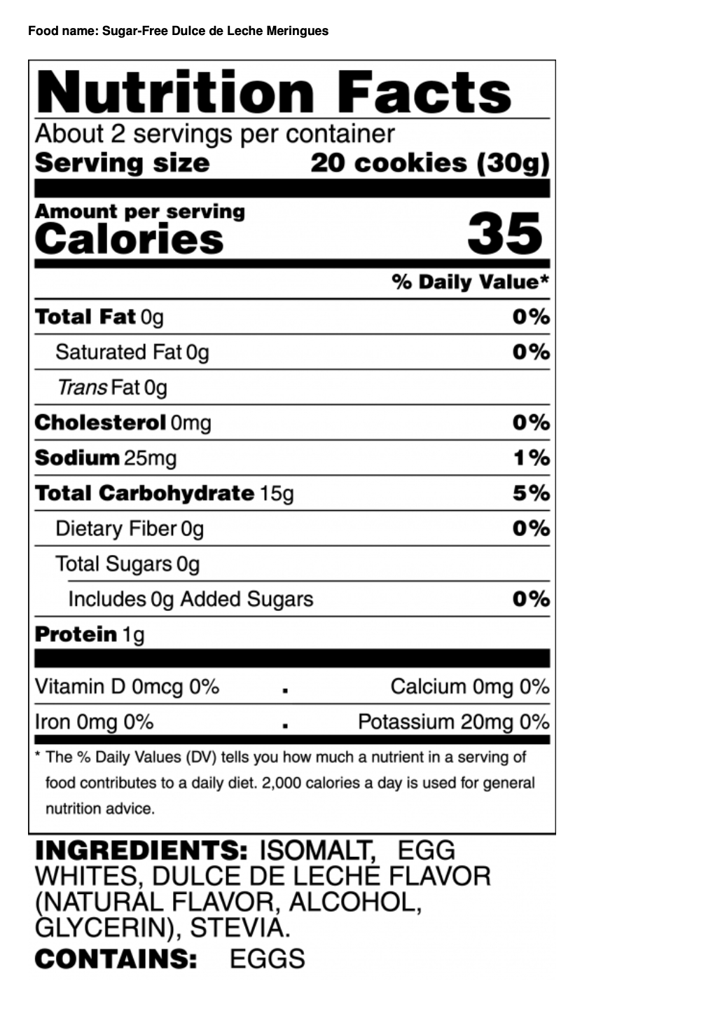 Sugar Free Dulce de Leche